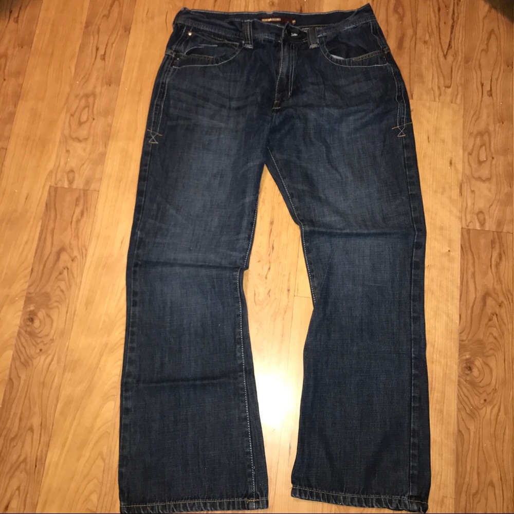 y2k Modern Culture Dark Wash Relaxed Fit size 36 not baggy